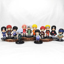 Load image into Gallery viewer, 12Pcs 6cm Cute Chibi Naruto Figure Naruto Itachi Gaara Kakashi Sasuke Figure Toys