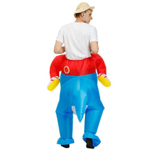Load image into Gallery viewer, Inflatable Dinosaur Costume T-Rex Dino Rider Outfit Halloween Cosplay Blow Up Costume For Adults