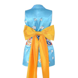 One Piece Costume Nami Cosplay Dress Set with Back Bow For Women Halloween Carnival Costumes 