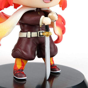 3.5 inchi Demon Slayer Figure Rengoku Kyoujurou Cute Chibi Toys