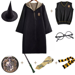 8PCS Harry Potter Cosplay Costume Robe For Kids And Adults