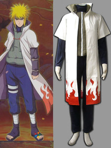 Men and Children Naruto Shippuden Namikaze Minato Cosplay Set Costume