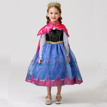 Load image into Gallery viewer, Kids Frozen Costume Princess Anna Cosplay Birthday or Party Dress With Accessories