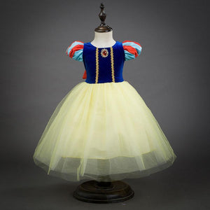 Princess Costume Snow White Summer Dress With Accessories For Girls Party