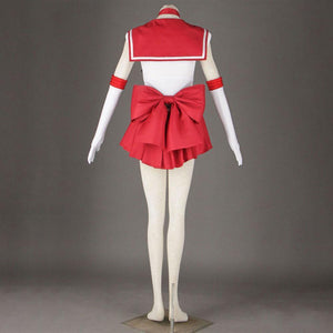Sailor Moon Costume Sailor Mars Heino Rei Cosplay Full Fight Sets For Women and Kids
