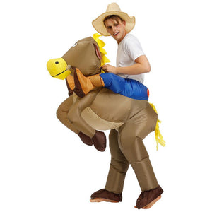 Inflatable Horse Bull Unicorn Cosplay Costume Halloween Christmas Party For Adults