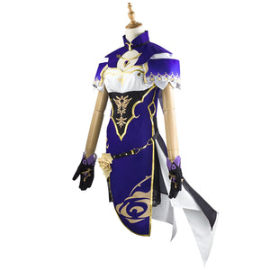 Genshin Impact Costume Lisa Minci Cosplay Full Set Halloween Costume For Women