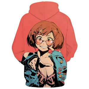 Mens My Hero Academia Printed Pullover Trainning Suit Hoodie Sweatshirt