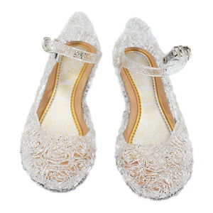 Kids Disney Frozen Snow White Costume Princess Elsa Anna Cosplay Shoes