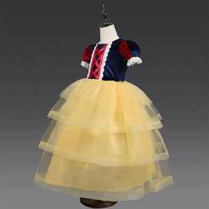 Princess Snow White Costume Generic Dress Up with Accessories for Girls Party