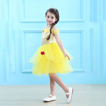 Load image into Gallery viewer, Kid&#39;s Beauty and the Beast Costume Princess Belle Costumes Yellow Dress With Accessories