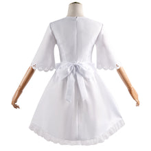 Load image into Gallery viewer, Women and Kids Spy x Family Costume Anya Forger Cosplay White Dress with Headdress and Stockings