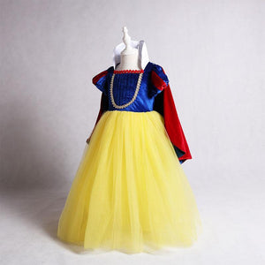 High Quality Princess Costume Snow White Dress With Accessories For Girls Party