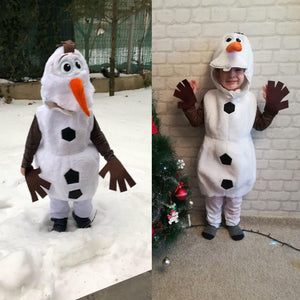 Kids Frozen Costume Olaf Cosplay Dress-Up