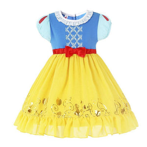 Princess Costume Snow White Summer Dress With Accessories For Toddler Girls Party