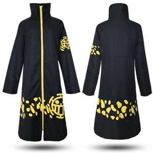 One Piece Costume Trafalgar Law Cosplay Coat with Hat For Men Halloween Costumes
