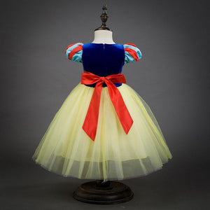 Princess Costume Snow White Summer Dress With Accessories For Girls Party