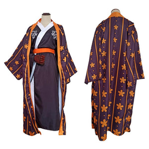 One Piece Costume Trafalgar Law Wano Country Cosplay Kimono Set For Mens Halloween Costumes