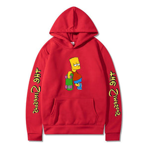 The Simpsons Printed Pullover Trainning Suit Hoodie Sweatshirt Unisex