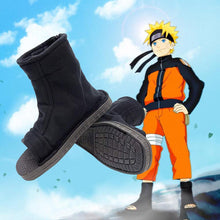 Load image into Gallery viewer, Naruto Shippuden Naruto Ninja Black Shoes for Cosplay
