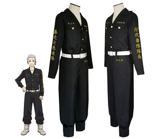 Tokyo Revengers Costume Mitsuya Takashi Shiba Hakkai 2nd Division Captains Cosplay For Men and Kids