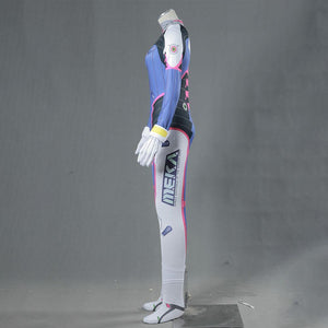Overwatch DVA Stretchable Costume D.VA Cosplay Set For Women and Kids