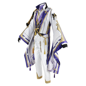 Genshin Impact Costume Kamisato Ayato Cosplay Full Set Halloween Costume For Men