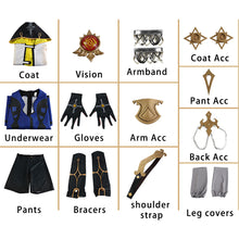 Load image into Gallery viewer, Genshin Impact Costume Albedo Cosplay Full Set Halloween Costume