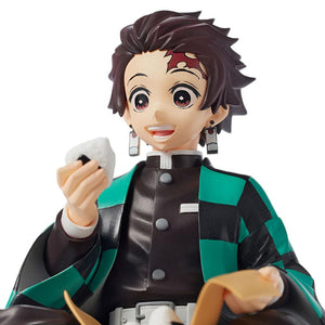 5 inch Demon Slayer Figure Kamado Agatsuma Zenitsu Eatting Rice ball Sitting Cute Chibi Toys