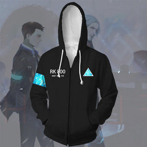 Detroit Becoming Human Connor Cosplay Costume Hoodie Jacket Sweatshirt Unisex