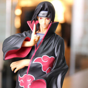 22cm Naruto Figure Uchiha Itachi Akatsuki Cloak PVC Figure Toys