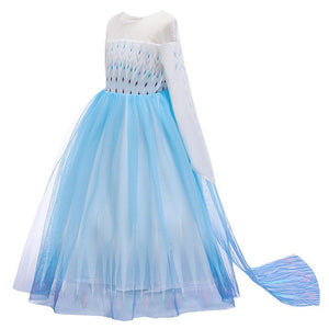 Kids Frozen Costume Princess Elsa Anna Cosplay Birthday or Party Dress With Accessories