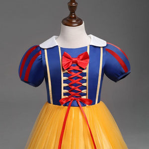 Princess Snow White Costume Generic Dress Up with Accessories for Girls Party