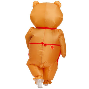 Inflatable Teddy Bear and Hello Kitty Cosplay Costume Halloween Christmas Party For Adults