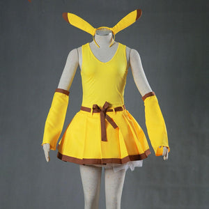 Women and Kids Pokemon Costume Pikachuu Personification Cosplay Sets