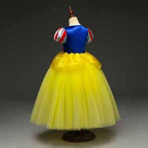 Snow White Costume Princess Costumes Puff Sleeve Dress With Accessories For Kids