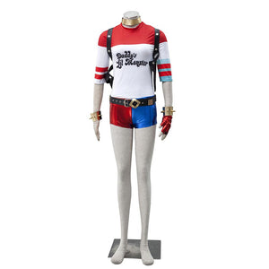 Suicide Squad Costume Harley Quinn Cosplay Set For Women and Kids