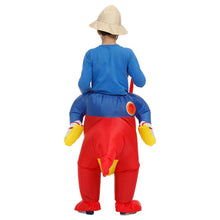 Load image into Gallery viewer, Inflatable Dinosaur Costume T-Rex Dino Rider Outfit Halloween Cosplay Blow Up Costume For Kids