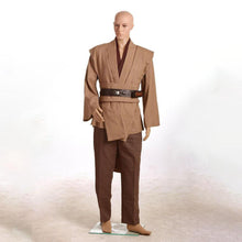 Load image into Gallery viewer, Star Wars Costume Kenobi Jedi TUNIC Cosplay Costume Brown Shirt 