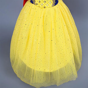 Kid's Snow White Costume Princess Costumes Puff Sleeve Dress With Accessories