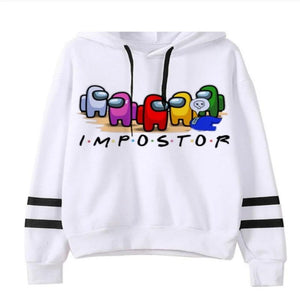 Game Among Us Printed Pullover Hoodie Sweatshirt Unisex