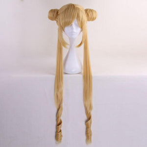 Sailor Moon Costume 90cm Sailor moon Tsukino Usagi Wig Heat Resistant Sythentic Hair