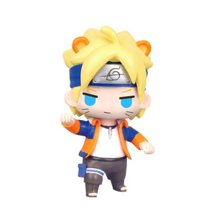 10cm Naruto Boruto Figure 7th hokage Cloak Figure Cute Chibi PVC Toys