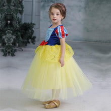 Load image into Gallery viewer, Snow White Costume Princess Costumes Puff Sleeve Dress With Accessories For Kids