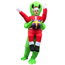 Load image into Gallery viewer, Inflatable Alien Catch Santa Claus Cosplay Costume Halloween Christmas Party For Adults