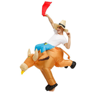 Inflatable Horse Bull Unicorn Cosplay Costume Halloween Christmas Party For Adults