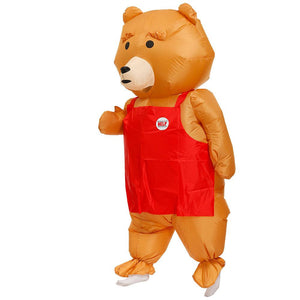 Inflatable Teddy Bear and Hello Kitty Cosplay Costume Halloween Christmas Party For Adults