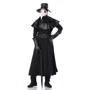 Plague Doctor Costume Steampunk Style Medieval Plague Doctor Cosplay Set For Halloween Party