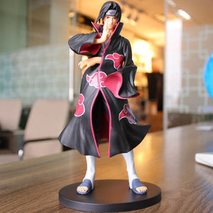 22cm Naruto Figure Uchiha Itachi Akatsuki Cloak PVC Figure Toys