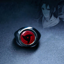 Load image into Gallery viewer, 10PCS Naruto Accessories Uchiha Clan All Sharingan Printed Rings With Box